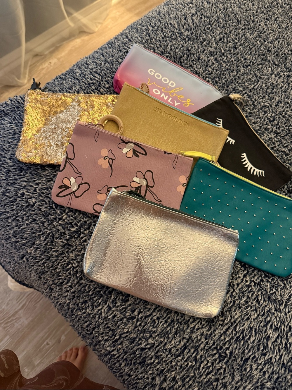 Set of 7 Ipsy Glam Bags